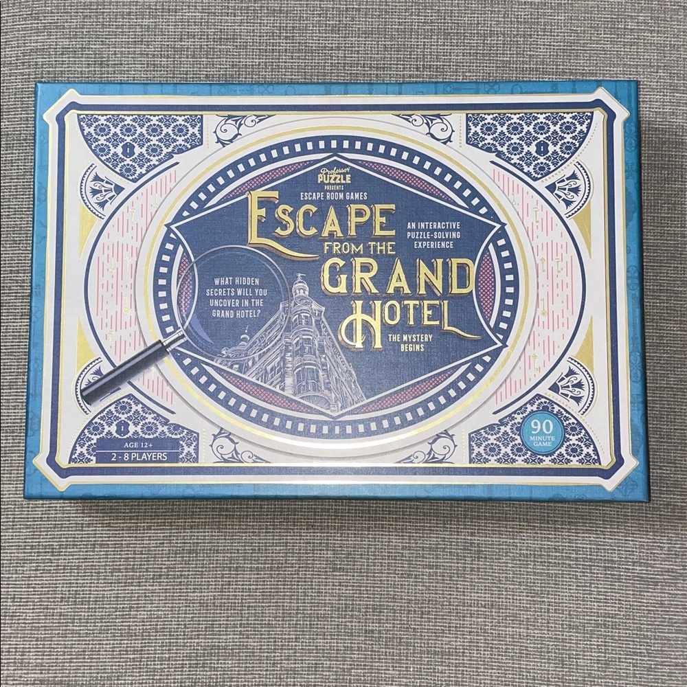 Escape from the Grand Hotel Puzzle Game NWT